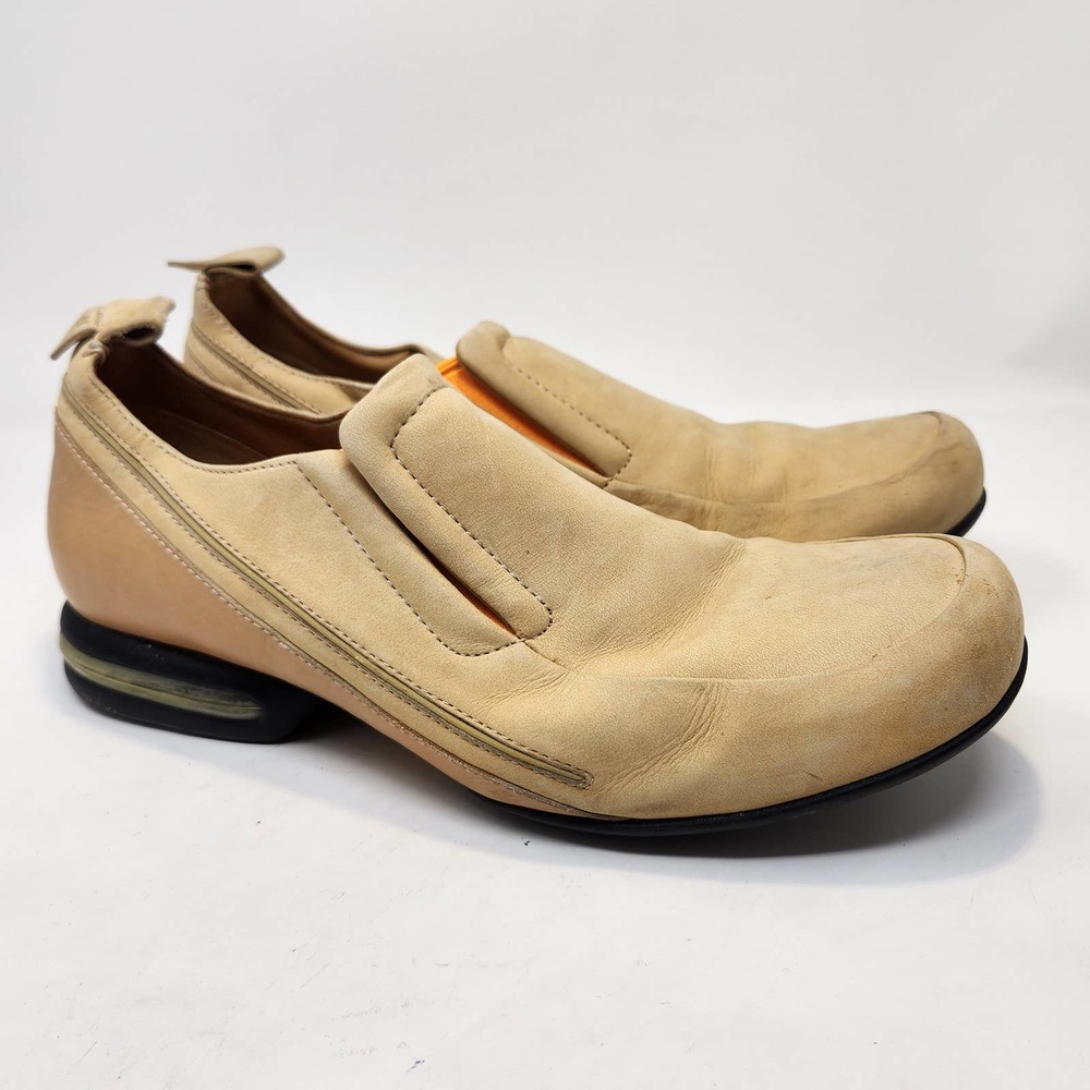 Cole Haan Air G Series Beige Tan Leather Slip On Casual Loafers Men 11 D Comfort
